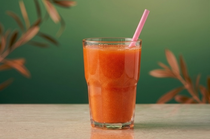 Zumo natural de zanahoria